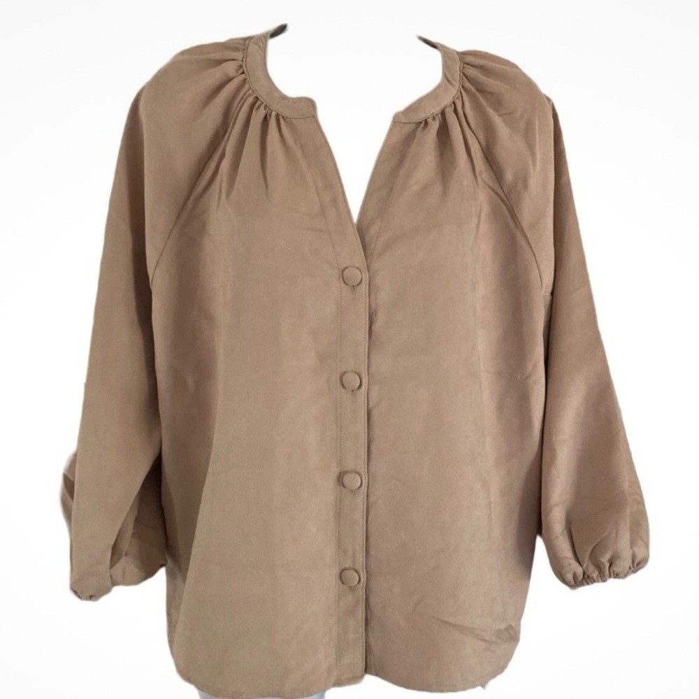 Marc New York Size Medium New Blush Blouse With Buttons. New With Tags
